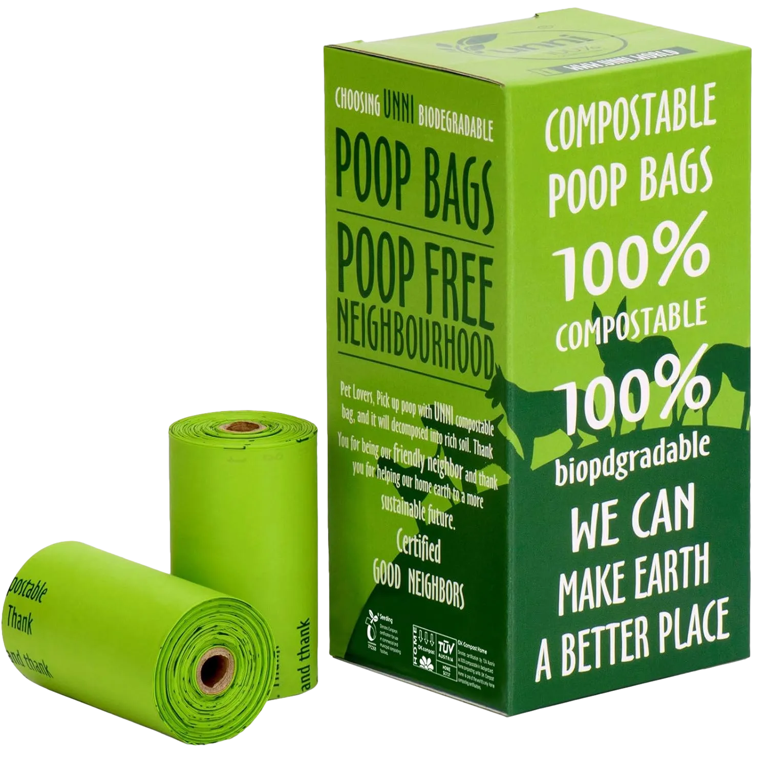 dog poop bag in box from EcoWasteBag